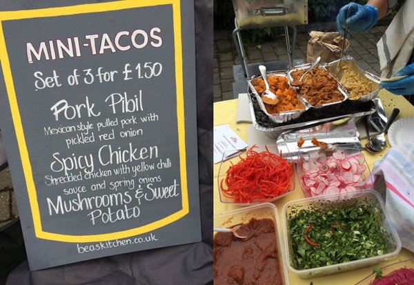 Taco stand - part of Highams Park Jumble Trail, April 2015